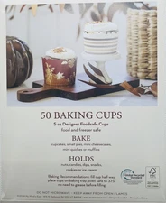 My Minds Eye Pumpkin & Striped Design Cupcake Baking Liners -50 Count