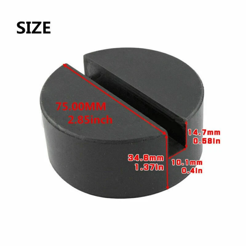 Adaptador de almohadilla de goma de disco de gato de piso de riel ranurado 2 unidades para JACKPAD lateral de soldadura de pellizco Foto 3 de 4