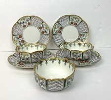 Haviland France Hand Painted Berry Bowls Plates Set Artist Signed AG Limoges