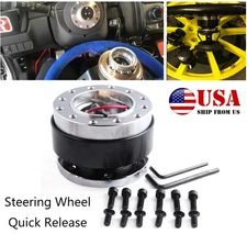 Universal Car Racing Steering Wheel Quick Release Hub Adapter Snap Off Boss Kit