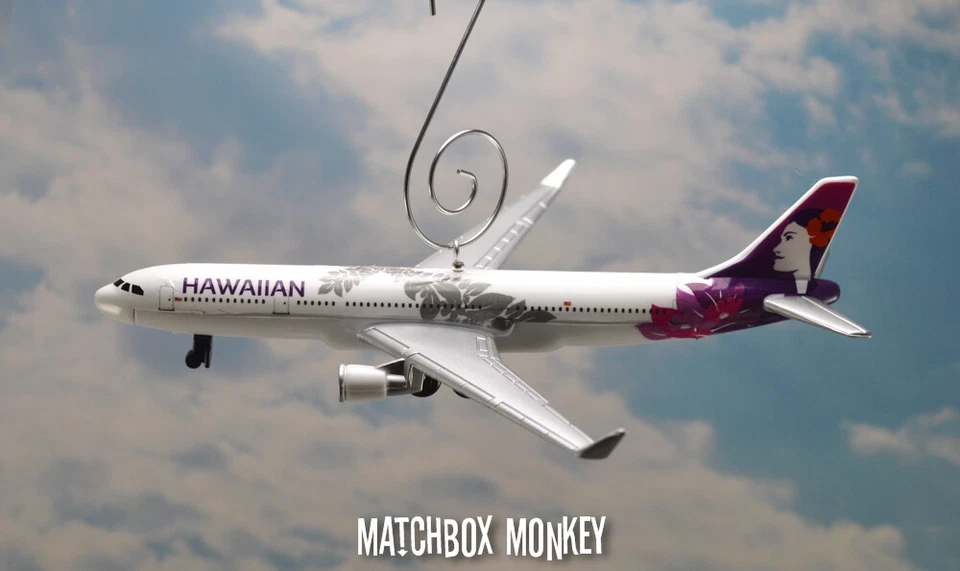 Hawaiian Airlines Airbus A330-200 Airplane Jet Custom Christmas Ornament Adorno - Image 2 of 4