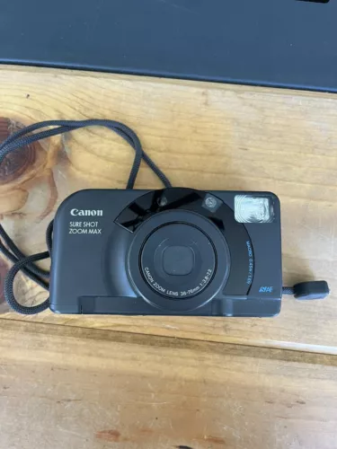 Canon Sure Shot Zoom Max 35mm Film Point & Shoot Camera - UNTESTED