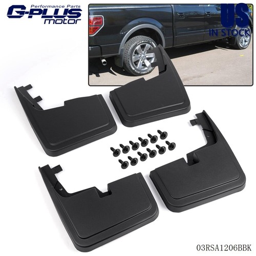 Protectores contra salpicaduras guardabarros moldeados aptos para Ford F-150 2015-2020 sin brotes de guardabarros