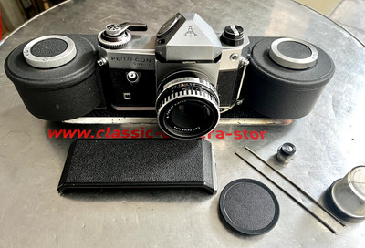 Pentacon Super Kamera Camera No. & Carl Zeiss ZEBRA 50/2,8 lens & 250 Magazin