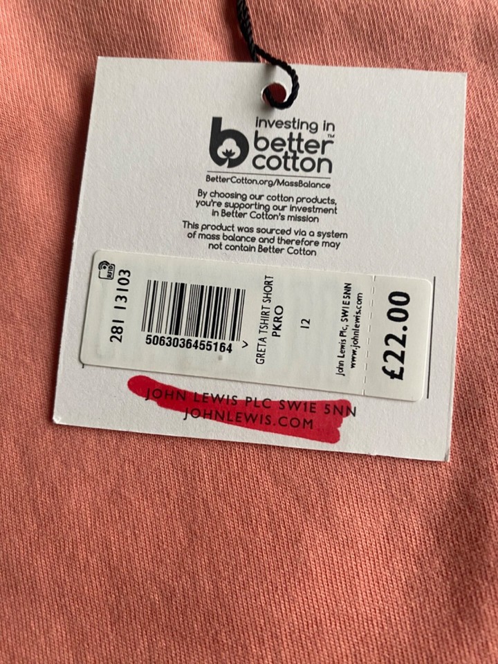 Brand New with Tag John Lewis Pyjamas Shorts & Top Size 12