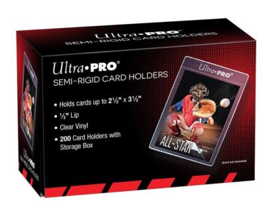 (25) Ultra-Pro Semi Rigid Trading Card Holders - Semi Flexible - Index - Storage