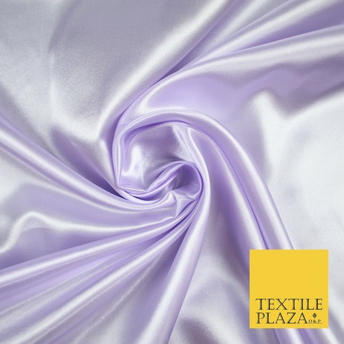 Plain Solid Smooth Shiny Lightweight Poly Satin Fabric Dress Lining Material 58" - Picture 38 of 43