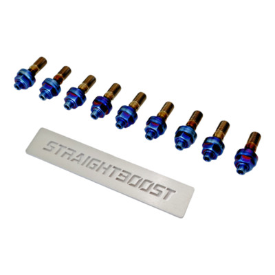 27pcs Titanium Exhaust Manifold Studs for Mitsubishi Lancer Libero Mirage 4G93