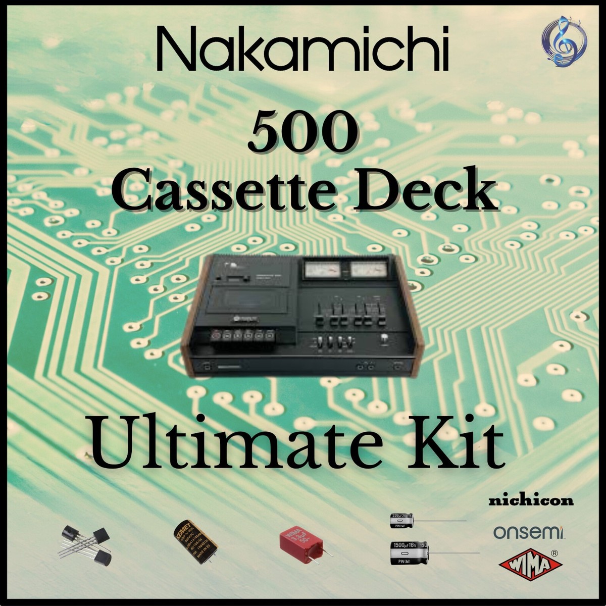 ナカミチ nakamichi 500 カセットデッキ Dual-Tracer オーディオ