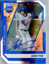 2021 Panini Elite Extra Edition Aspirations Signatures Die-Cut /98 Jake Fox Auto