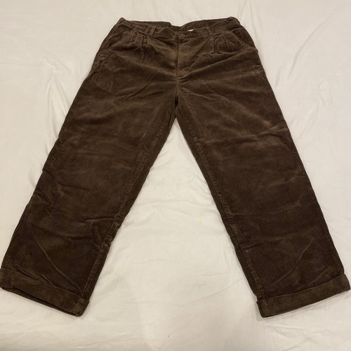 Croft & Borrow corduroy brown pants men 36x30 (P51)