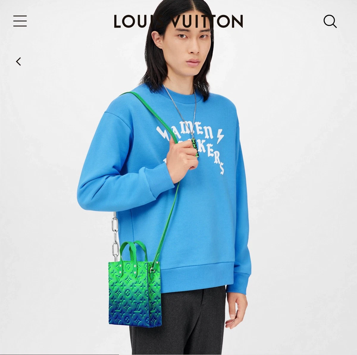 Louis Vuitton Virgil Abloh Green And Blue Monogram Illusion