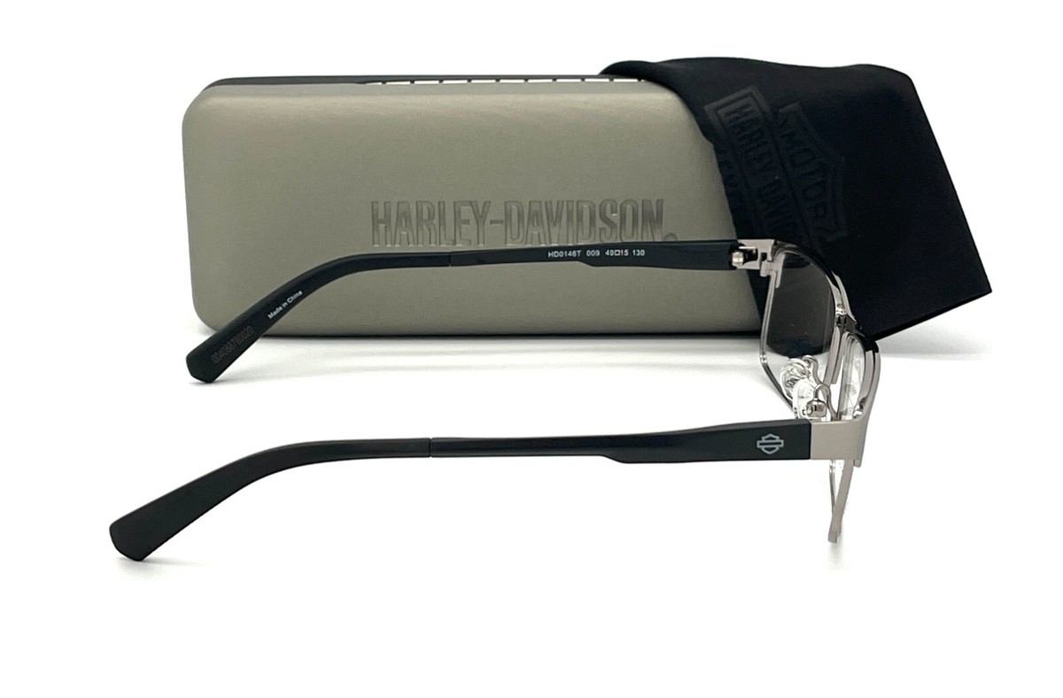 Harley-Davidson HD8740 eyeglasses frames with a silver metal arm. harley-davidson-0774-  main image 3