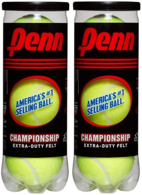 Penn Championship Tennis Balls EXTRA DUTY Felt Pressurized Raquet ~ 2 Can 6 Pk