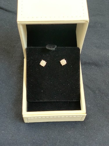 white gold earrings with dazzling diamonds used, G, VS, excellent condition - Picture 4 of 5