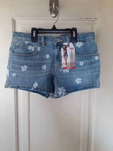 Levi's (TWO) Pair Girls Shorty Shorts Size 16 Regular NEW WITH TAGS - Picture 2 of 5