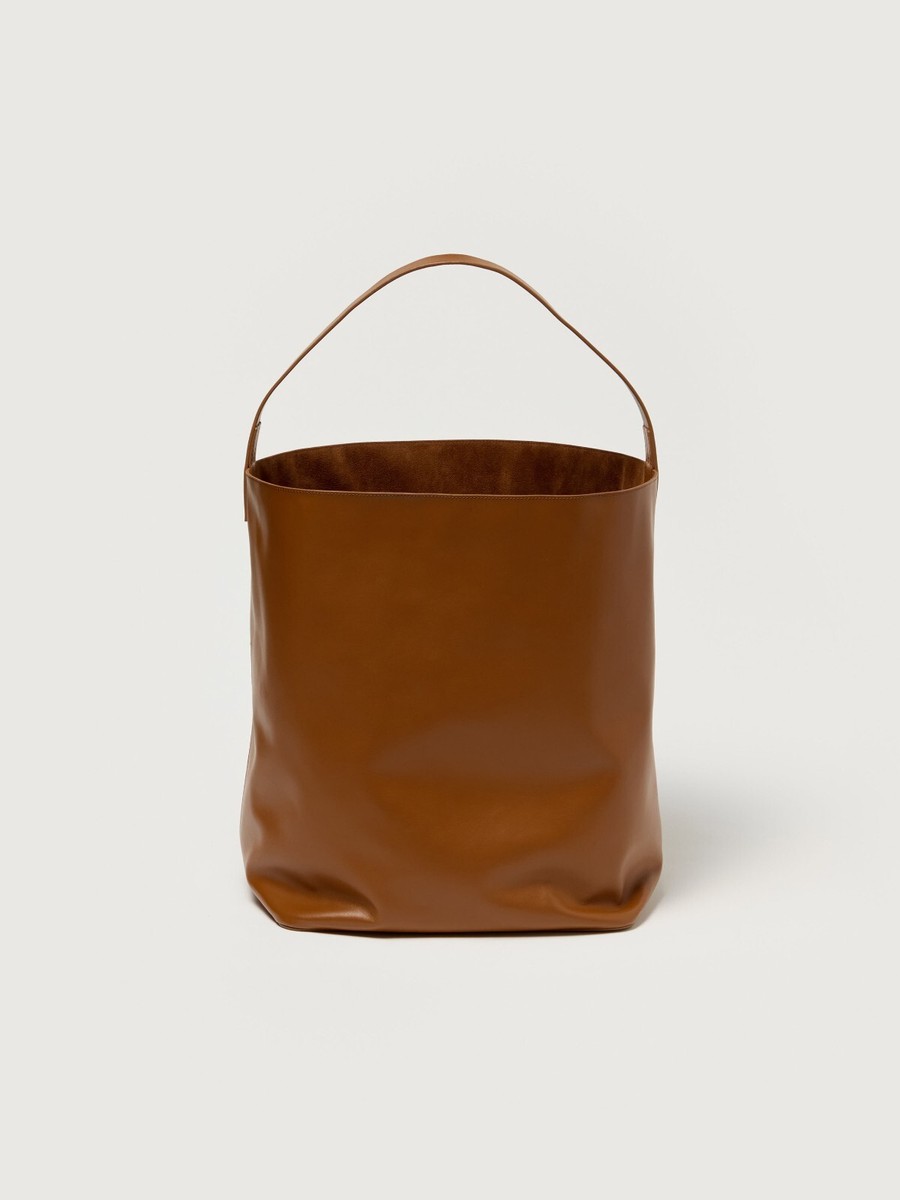 ASK availability First)AURALEE LEATHER BIG SHOULDER BAG MADE