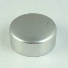 Unbranded - 24mm - Silver Metal Push-On Front Lens Cap - Fabric Lined