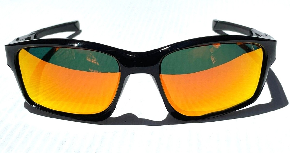 NEW Oakley CHAINLINK Black Ink POLARIZED Galaxy Ruby Lens Sunglass