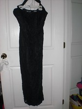 Stunning Liz Claiborne Black Evening Gown Halter Dress Size 8 NEW From Filene's