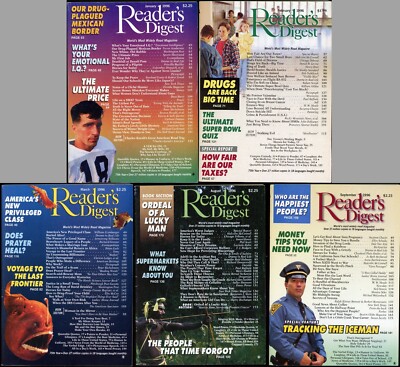 Vintage Reader's Digest 5 issues (1996) Money Ice Man