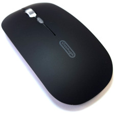 LED Wireless Mouse, G12 Slim Rechargeable Silent Mouse, 2.4G Portable USB