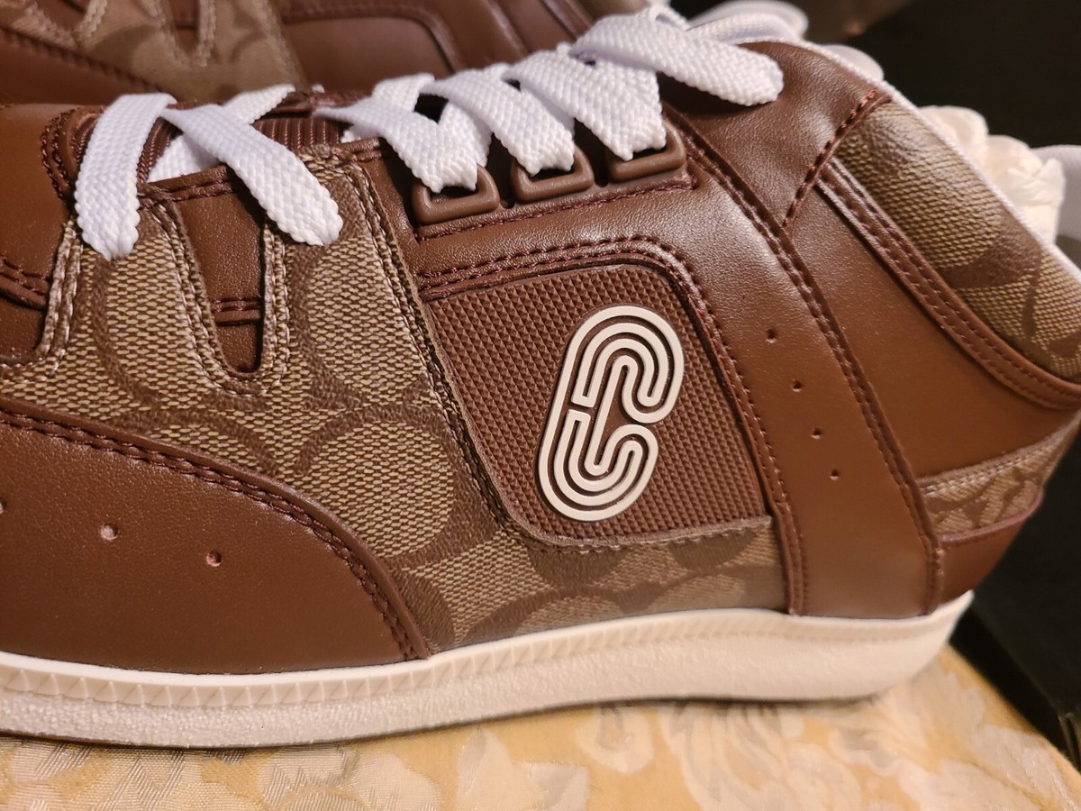 $270 New Coach Men Logo Sneaker Signature 10.5 D Limited  display picture 1
