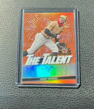2020 Leaf Valiant Leody Taveras The Talent Orange Auto 10/75