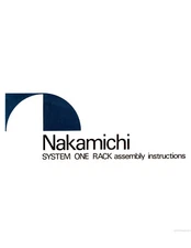 Nakamichi SYSTEM-ONE Rack Owners Instruction Manual