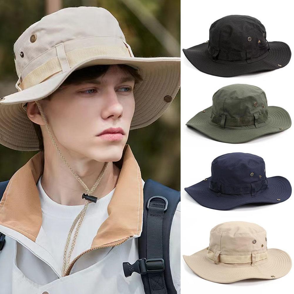 APL Cappello da sole unisex pesca outdoor boonie cappello largo tesa secchio cappello caccia arrampicata 