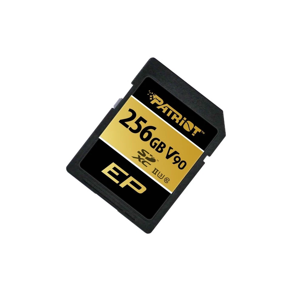 Patriot V90 256GB USH-II U3 C10 4K/8K UHD Recording 300MB/s SD Flash Memory Card - Image 3 of 4