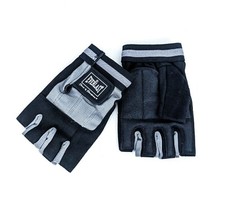Weight Lift Gloves by Everlast, Genuine Leather  Spandex Padded 1085 Size L NEW