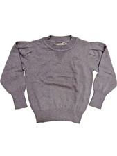 Coco Blanc Heather Blue Puff Sleeve Sweater Girl Size 7