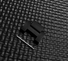 Cartier Genuine 1 Link Pasha Sea-Timer Watch Parts Black Rubber/SS 21.5mm