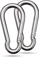 Fuchs Karabiner Edelstahl 2 StüCk 230Kg Tragkraft 80X8Mm Karabinerhaken