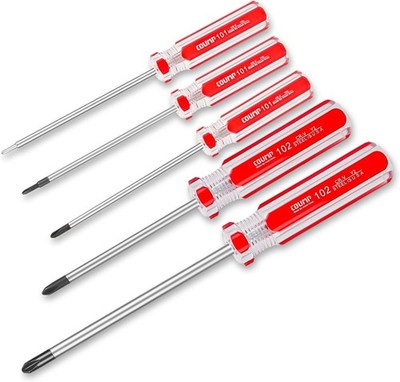 Triwing Screwdriver Set Magnetic Point Y Tip 5 Sizes 1.5mm 2mm 3mm 4mm Red 