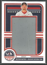 2025 Panini Stars & Stripes Baseball Matthew Matthijs Jumbo Jersey #JMJ-MM 02/30