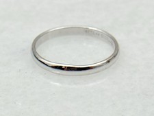 STERLING SILVER 2.8 MM VINTAGE WEDDING RING BAND RING SIZE 9.75