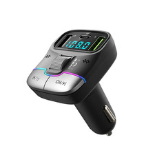 Bluetooth 5.4 FM Transmitter Car AUX MP3 Player Fast Charger Handsfree Kit QC3