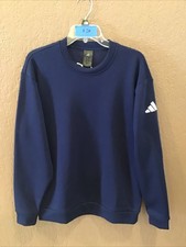 Adidas Fleece Crew Pullover Model KKT60 Size MEDIUM Blue New With Tags  24