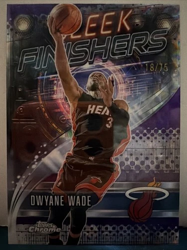 2025 Topps Chrome Dwyane Wade Refractors Purple (RAW)