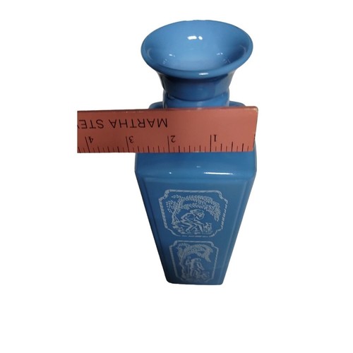 Vintage Blue Ceramic Vase, Decorative Vase, Home Decor, Collectible Vase - Picture 9 of 11