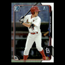Bryce Denton #109 2015 Bowman Chrome Draft Refractor St. Louis Cardinals Card NM