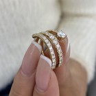 1.4ct Round Band Ring Yellow Gold 14K Labcreated Diamond F/VS — photo 2