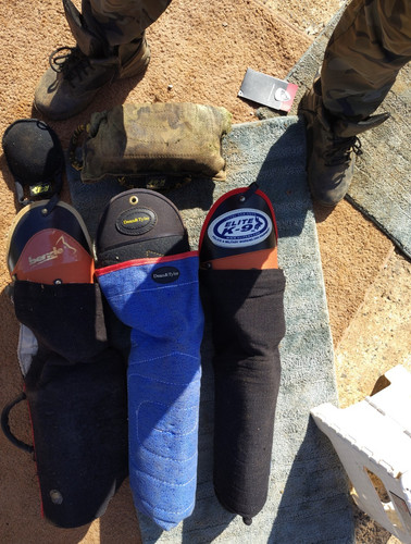 Elite K-9 training sleeves for dogs