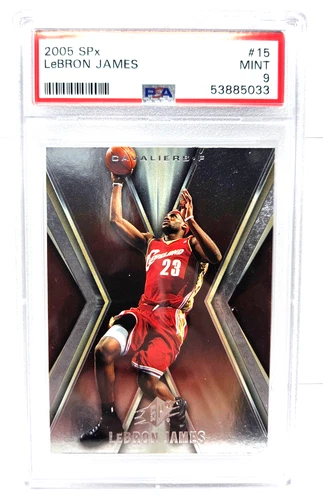 2005 Upper Deck SPx Cavaliers LeBRON JAMES Basketball Card PSA 9 MINT