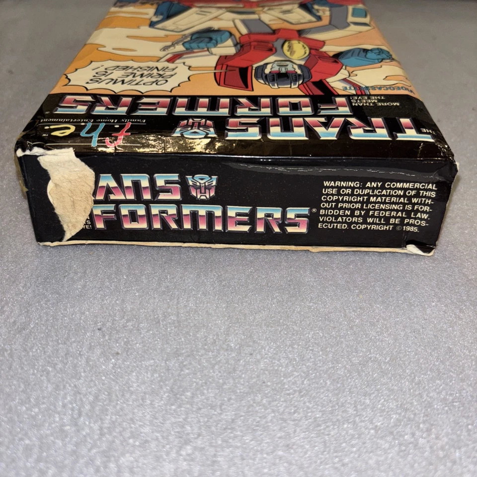 The Transformers VHS Tape Vol 5 DIVIDE AND CONQUER FHE Big Box 1984 Hard To Find - Image 4 of 4