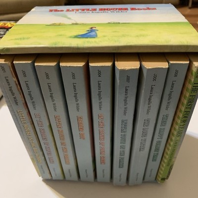 Little House 9 Book Box Set by Laura Ingalls Wilder HarperTrophy 1981
