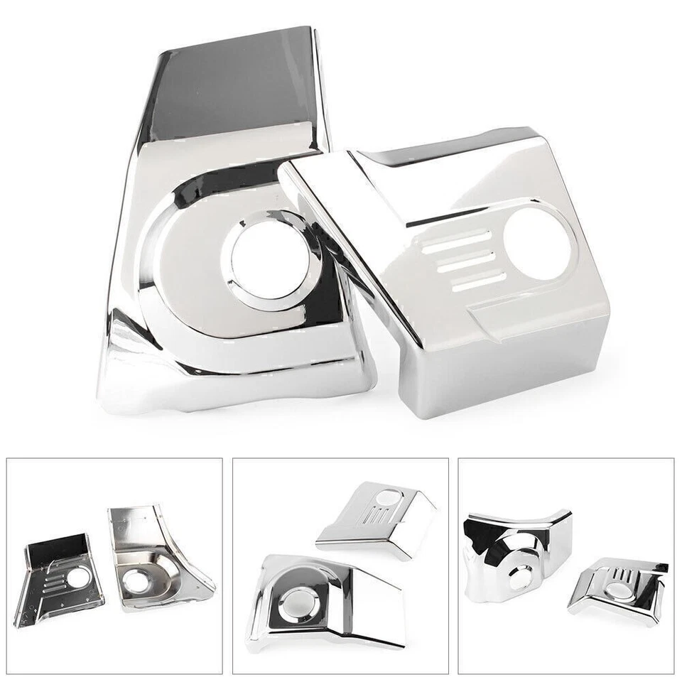 Par de cubiertas de ajuste de marco de brazo oscilante ABS para Honda VTX 1300C/R/S 2003-09 cromadas Foto 4 de 4