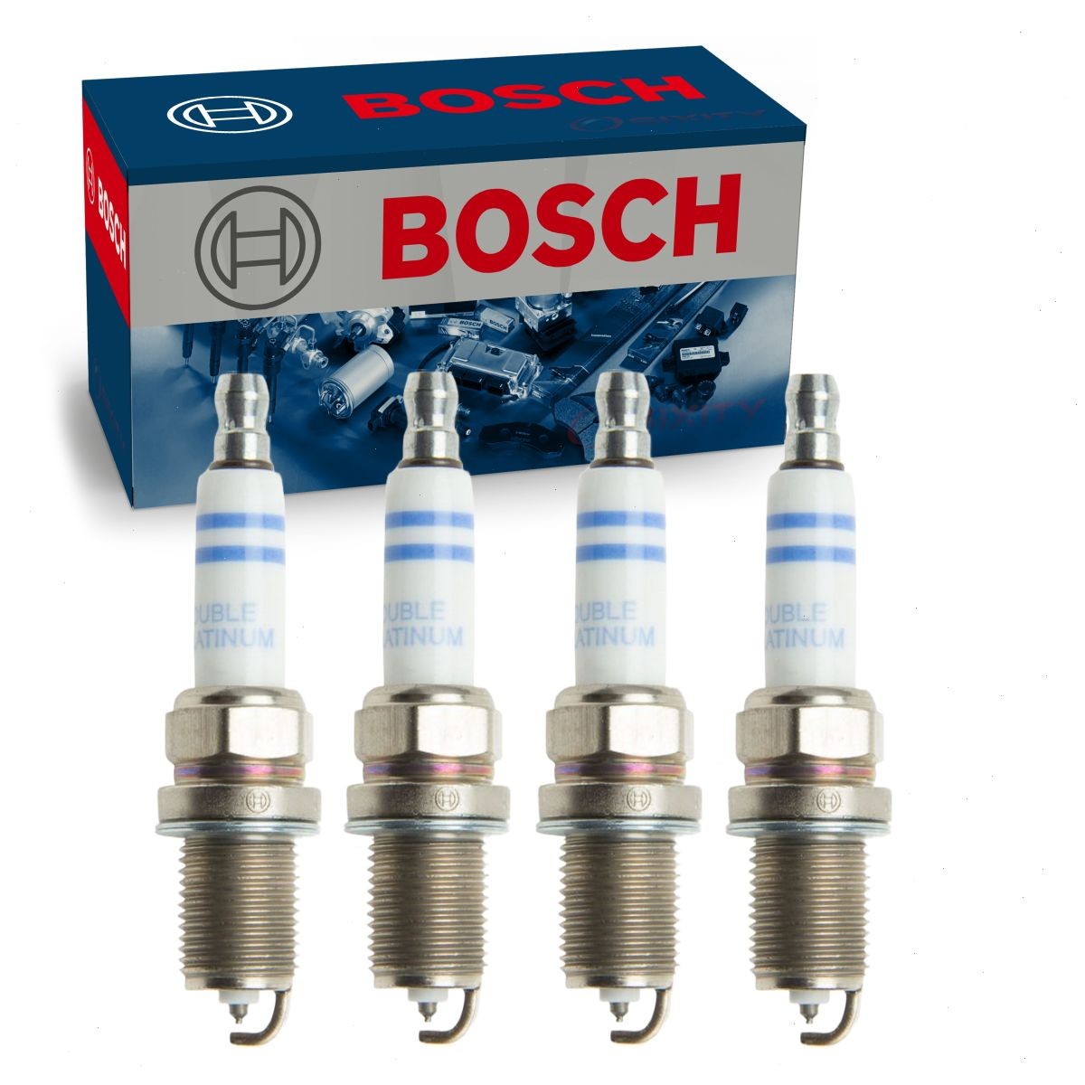4 pc Bosch Double Platinum Spark Plugs for 2006-2010 Volkswagen Passat 2.0L au